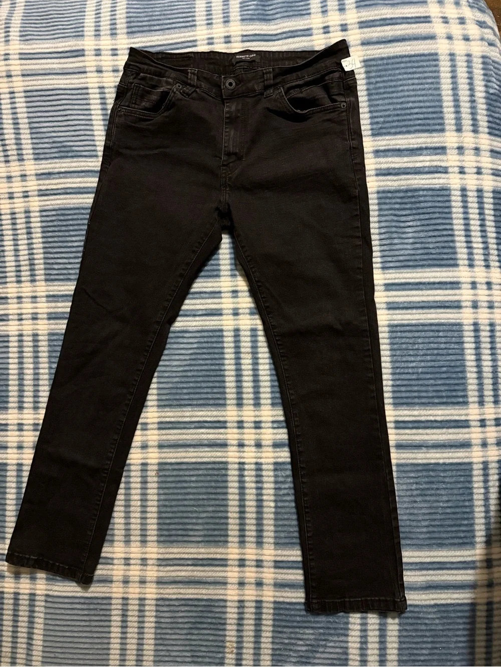 Kenneth Cole Men's Black Skinny Jeans